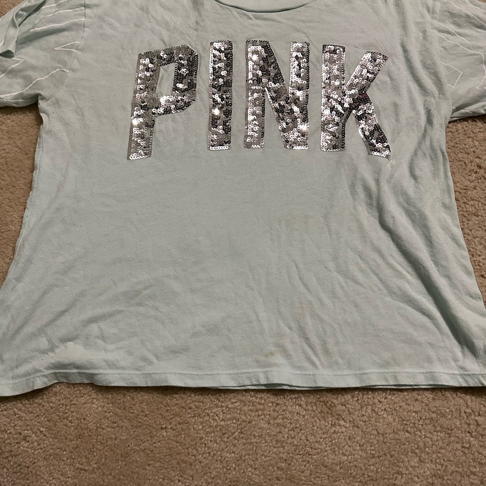 PINK Victoria's Secret oversized Mint Tee